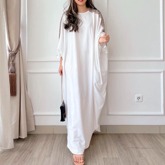 Herfit Long Kaftan, rekomendasi kaftan buat Lebaran