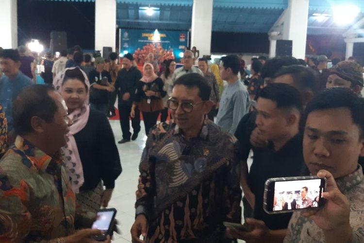 Menteri Kebudayaan, Fadli Zon di Pagelaran Keraton Solo, Jawa Tengah, Kamis (26/6/2025).