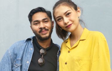 Penyanyi Onadio Leonardo bersama sang istri, Bebi Prisilia saat ditemui di gedung Trans TV, Tendean, Jakarta Selatan, Jumat (11/10/2019).