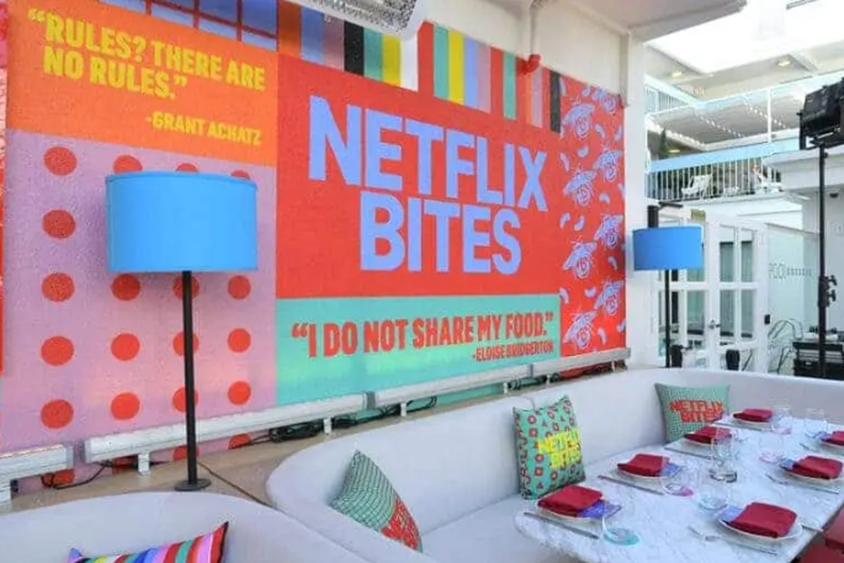 Tampilan restoran Netflix Bites Vegas