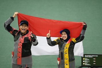 Duet Petembak Indonesia Fathur/Citra Sabet Emas SEA Games 2021