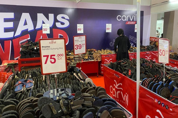 Produk Carvil di Jakarta Lebaran Fair 2024 di JIEXPO Kemayoran, Jakarta Pusat, Jumat (05/04/2024).