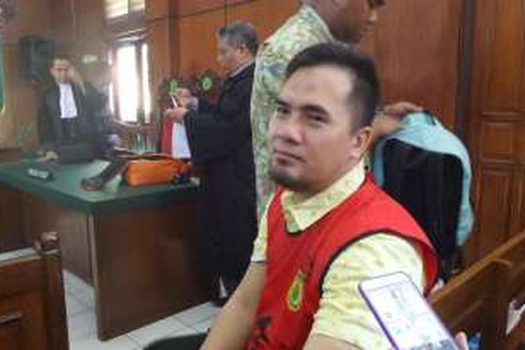 Penyanyi dangdut Saipul Jamil, yang menjadi terdakwa kasus dugaan pencabulan terhadap DS, berada di ruang tahanan PN Jakarta Utara, Jalan R.E Martadinata.
