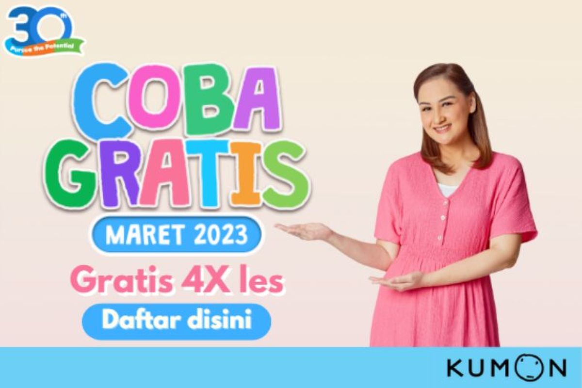 Semua anak bisa mendaftar Coba Gratis Kumon