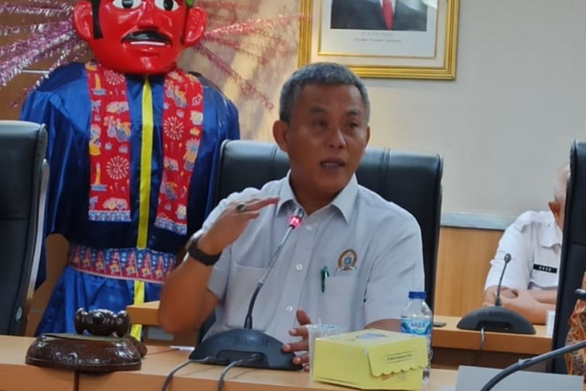 Ketua DPRD DKI Jakarta Prasetyo Edi Marsudi di gedung DPRD DKI Jakarta Rabu (16/8/2023).