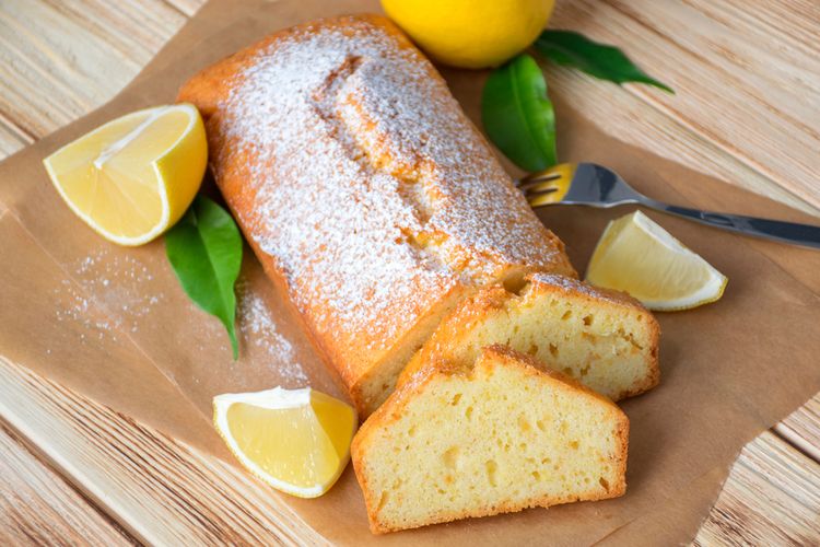 Ilustrasi lemon cake. 