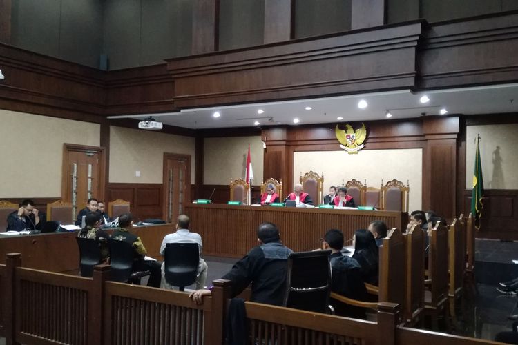 Sidang pemeriksaan tiga terdakwa penyuap mantan anggota Komisi VI DPR I Nyoman Dhamantra di Pengadilan Tindak Pidana Korupsi, Jakarta, Kamis (5/12/2019)