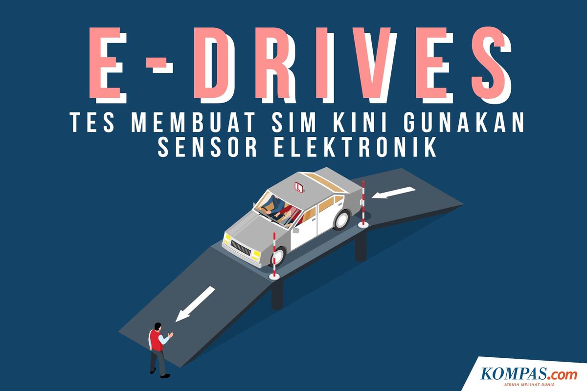 E-Drives, Tes Membuat SIM Kini Gunakan Sensor Elektronik