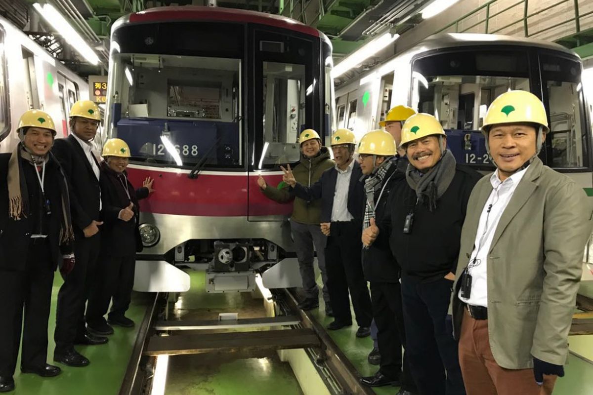 DPRD DKI Jakarta diundang ke Jepang untuk lihat kereta MRT. 