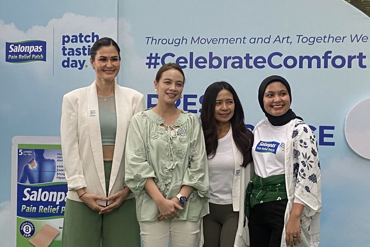 Tara de Thouars, Deera Dewi, Rima Melati, dan Ira pada acara Patchtastic Day 2025 di Dia.lo.gue, Jakarta Selatan, Kamis (22/5/2025).