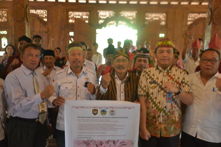 Pencanangan Rumah Kebhinekaan di Taman Mas Kemambang Purwokerto, Kabupaten Banyumas, Jawa Tengah, Selasa (28/10/2025).
