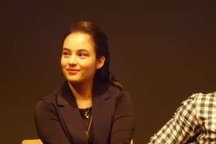 Chelsea Islan menghadiri jumpa pers film Headshot di Lounge Plaza Senayan, Jalan Asia Afrika, Jakarta Pusat, Kamis (18/8/2016).