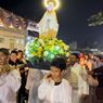 Perarakan Patung Bunda Maria Pertama di Salatiga, Umat Katolik Berdoa dengan Lilin dan Sukacita
