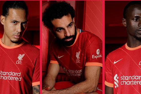 Liverpool Resmi Luncurkan Jersey Anyar, Netizen: Mirip AS Roma...