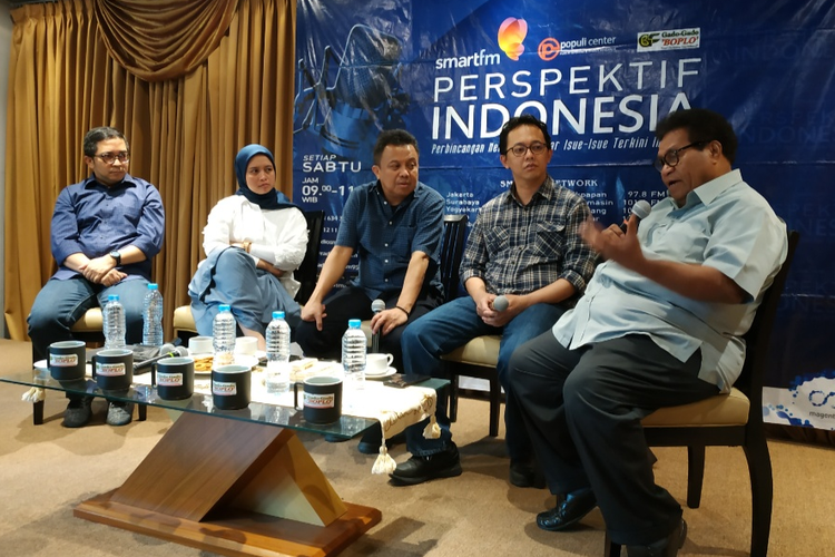 Diskusi bertajuk Bagaimana Sebaiknya Mengurus Papua (2) di Gado-gado Boplo di Menteng, Jakarta, Sabtu (31/8/2019).