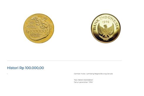 Viral Unggahan Uang Logam Rp 100.000 Terbuat dari Emas, Ini Kata BI
