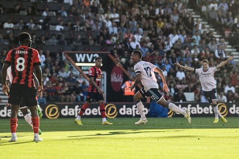 Hasil Bournemouth Vs Arsenal 0-3, Kesempurnaan Gabriel Jesus dkk