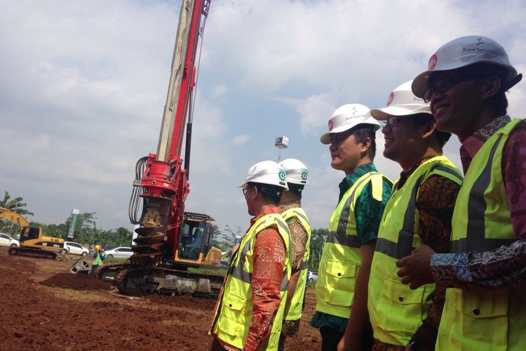 Ground breaking LRT City Royal Sentul Park, Sabtu (29/7/2017).