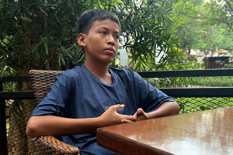 Khaidar Munarzi, penyintas banjir dari asal Krueng Mane, Aceh Utara, juara PAI Fair 2025.

