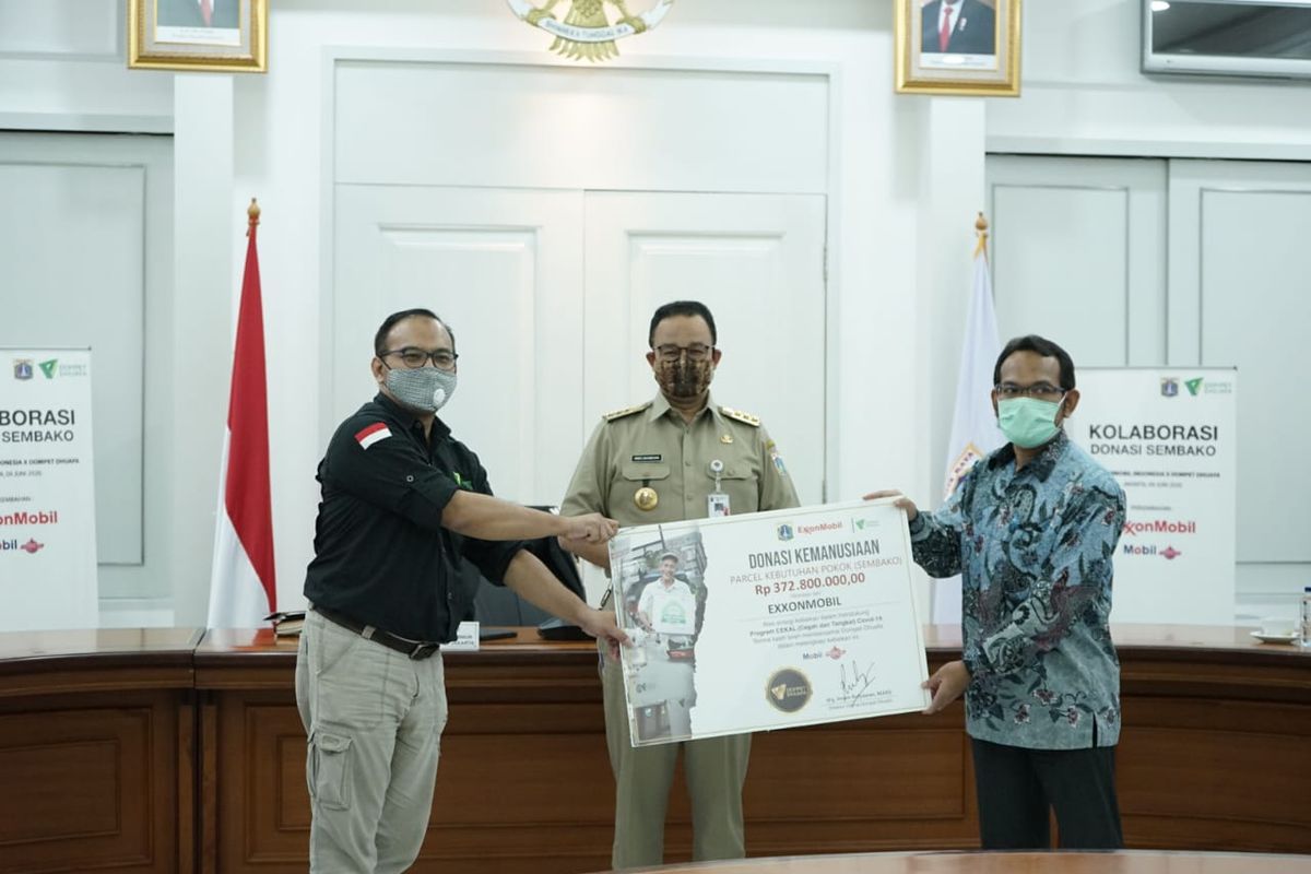 Kolaborasi Sosial Berskala Besar dari Dompet Dhuafa, Exxon Mobil, dan Pemprov DKI Jakarta dalam upaya penanganan dampak pandemi Corona.