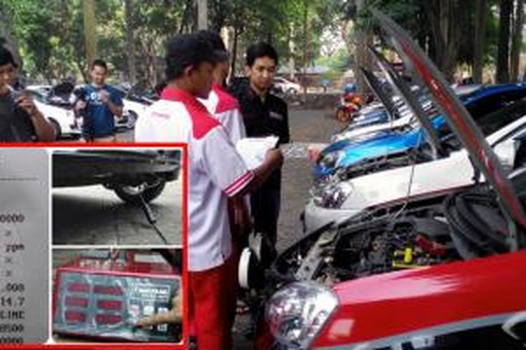 Toyota Etios Valco Club Indonesia (TEVCI) gelar uji kesehatan mobil.