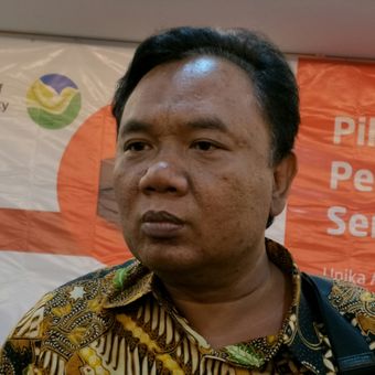 Deputi IV Bidang Komunikasi Politik dan Deseminasi Informasi KSP, Eko Sulistyo, Jakarta, Rabu (21/2/2018).