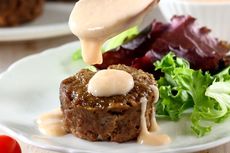 Resep Meatloaf Saus Keju, Daging Panggang Khas Natal Mudah Dibuat