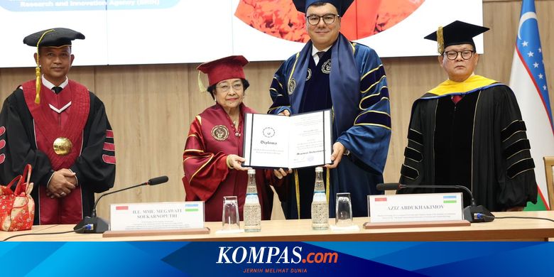 Megawati Terima Gelar Profesor Kehormatan di Bidang Pariwisata dan Warisan Budaya dari IUTCH Samarkand, Uzbekistan