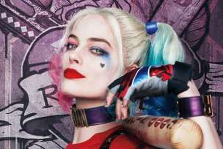 Margot Robbie beraksi sebagai Harley Quinn dalam Suicide Squad