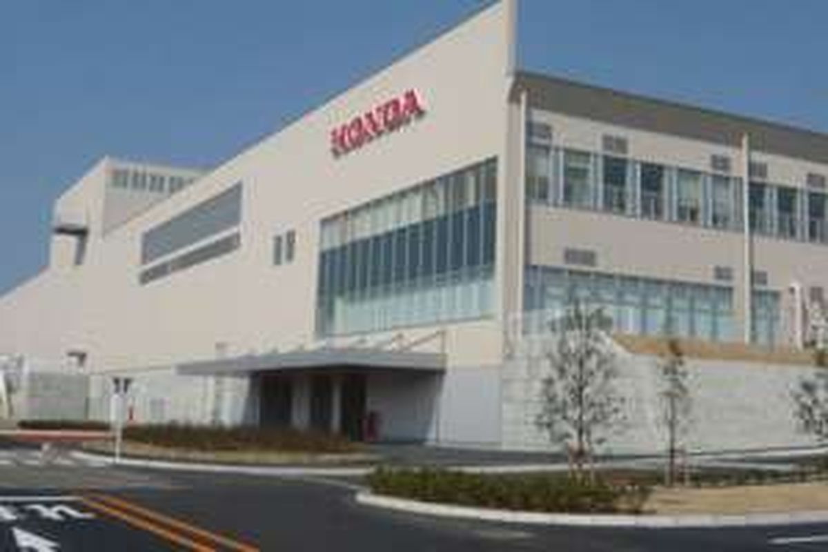 Pabrik Honda Kumamoto yang ikut terkena dampak gempa.