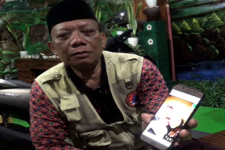 Sukarmin, ayah WNI korban gempa Turkiye di Bali.