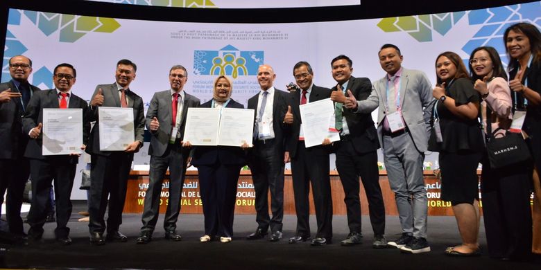 BPJS Ketenagakerjaan (BPJAMSOSTEK) memborong 5 penghargaan sekaligus di World Social Security Forum (WSSF), di Marrakech, Maroko, Selasa (24/10/2022). 