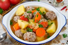 Resep Sup Bakso ala Meksiko, Kuah Kaldu Sayur yang Gurih dan Nikmat