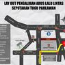 Ada Pengalihan Arus Lalu Lintas di Surabaya Selama Peringatan Hari Santri Nasional