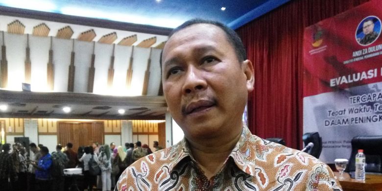 Inspektur Jenderal (Irjend) Kementerian Sosial Dadang Iskandar dalam rapat evaluasi penyaluran bantuan sosial 2018 di Bandung, Jawa Barat, pada 6-8 Desember.