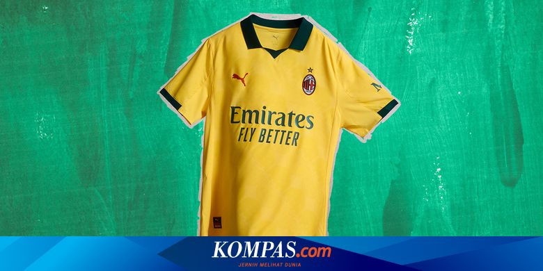 AC Milan Rilis Jersey Ketiga Warna Kuning, Dipakai Lawan Liverpool