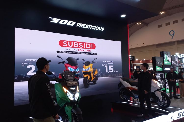 Polytron bawa Fox 500 di Indonesia Motorcycle Show (IMOS) 2024