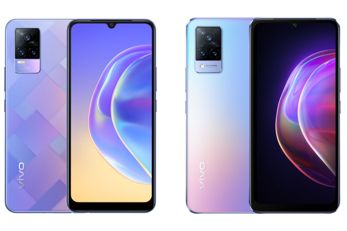 Vivo V21 (kiri) dan Vivo V21 5G (kanan). 