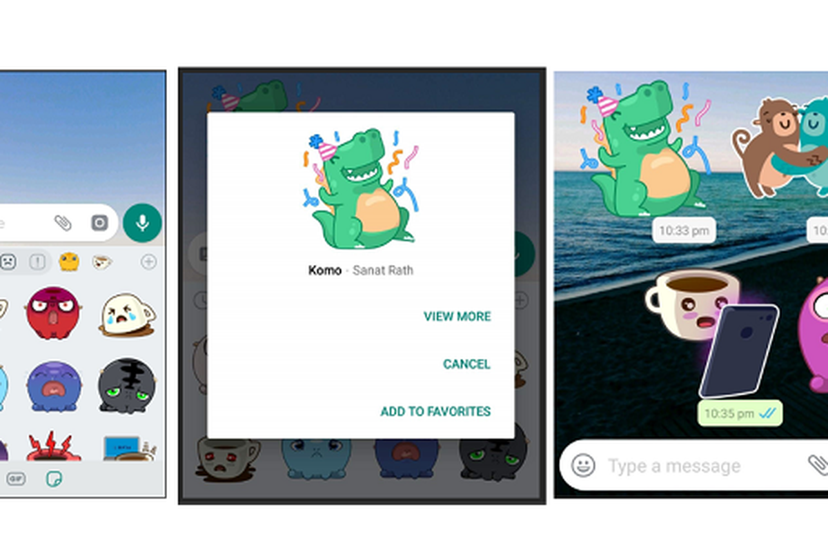 Fitur stiker di WhatsApp