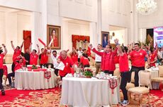 Nobar Laga Indonesia Vs Uzbekistan, Jokowi Terdiam Saat Gol Timnas Dianulir Wasit