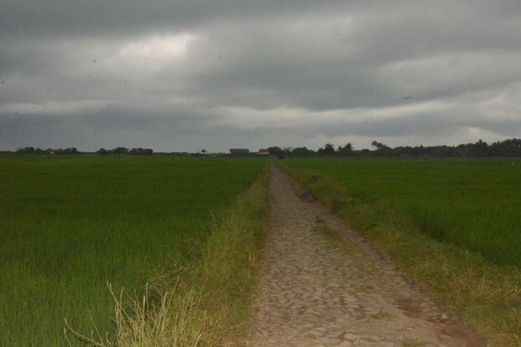 Jalan Menuju Pantai Cipanglay, salah satu tempat wisata di Cianjur.
