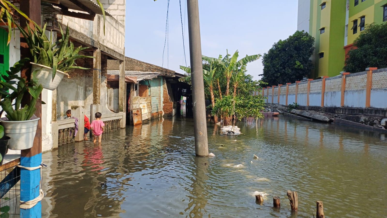 Ketua RW Duga Banjir di Tegal Alur Tak Kunjung Surut karena Pompa Air Rusak