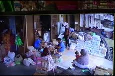Orang dengan Gangguan Jiwa Mengamuk dan Obrak-abrik Pasar di Polewali Mandar