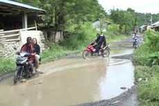 Jalan Penghubung di Toraja Utara Rusak, Mirip Kubangan Kerbau