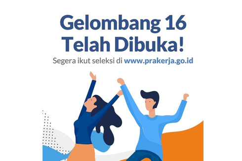 Kartu Prakerja Gelombang 16 Sudah Dibuka, Pendaftar dari Golongan Ini Dipastikan Tak Akan Lolos