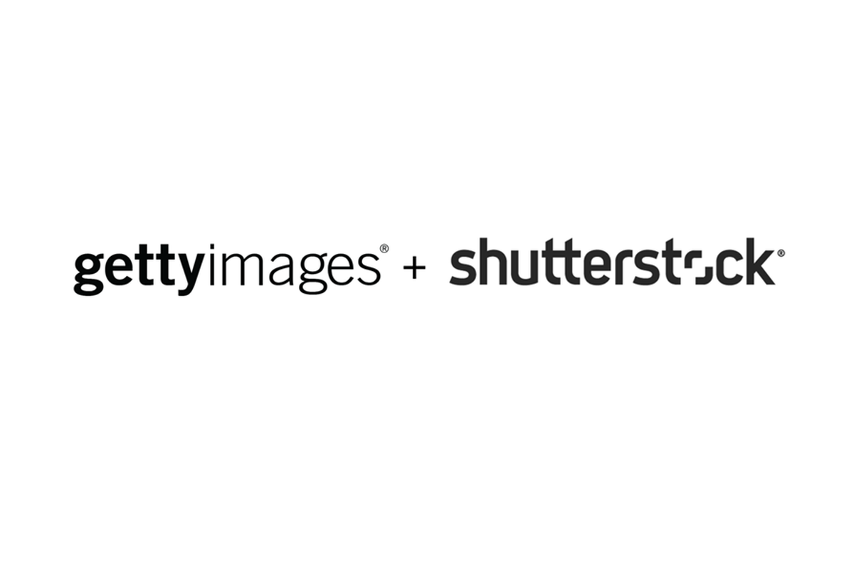 Ilustrasi merger Getty Images dan Shutterstock