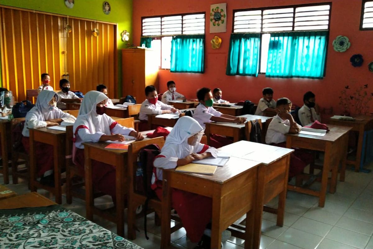 Suasana belajar di SDN Kedaleman 1 Kota Cilegon