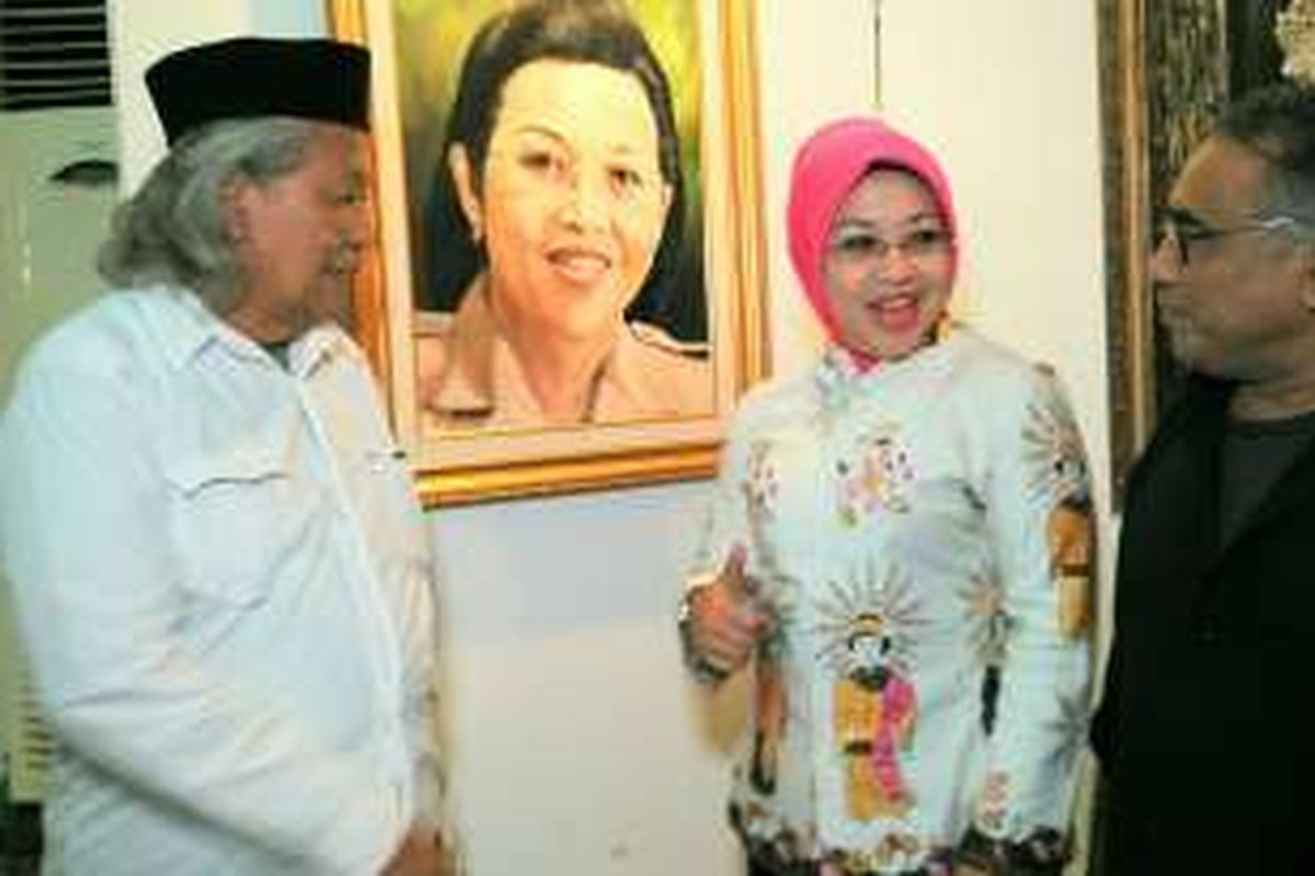 Bakal calon wakil gubernur DKI Jakarta Sylviana Murni menghadiri acara 