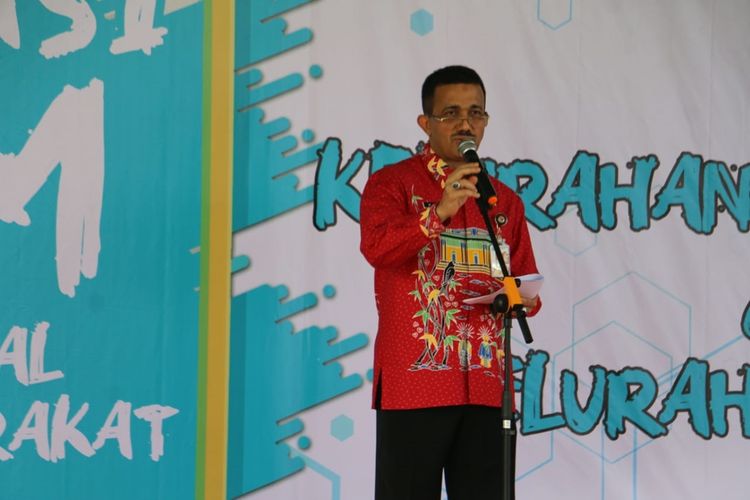 Wali Kota Jakarta Timur M Anwar di RPTRA Garuda, Cilangkap, Jakarta Timur, Kamis (28/11/2019).