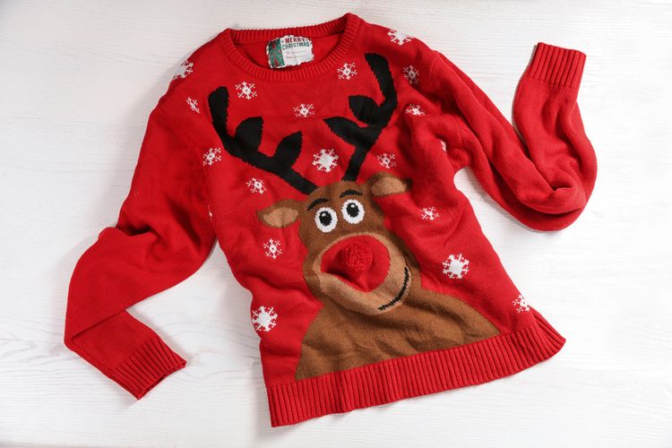 Ilustrasi sweater Natal